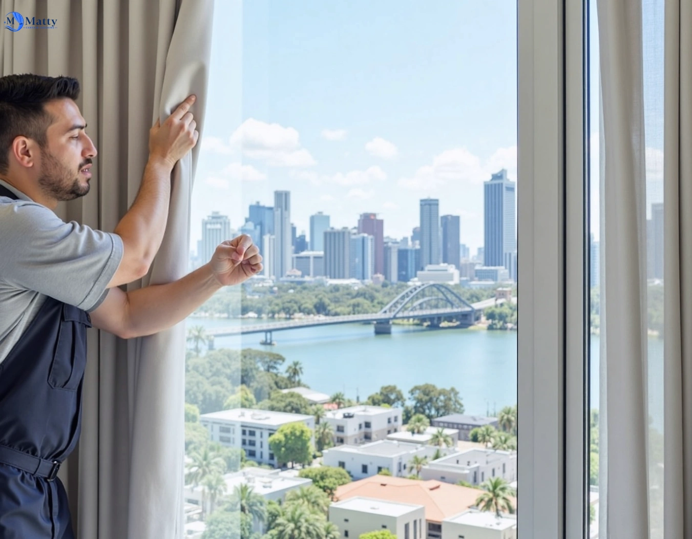 Professional curtain steam cleaning service castlecrag-nsw QLD by Matty Curtain Cleaning